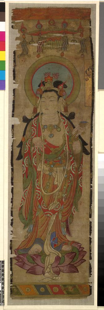 图片[1]-banner; painting; 幡(Chinese); 繪畫(Chinese) BM-1919-0101-0.125.+-China Archive